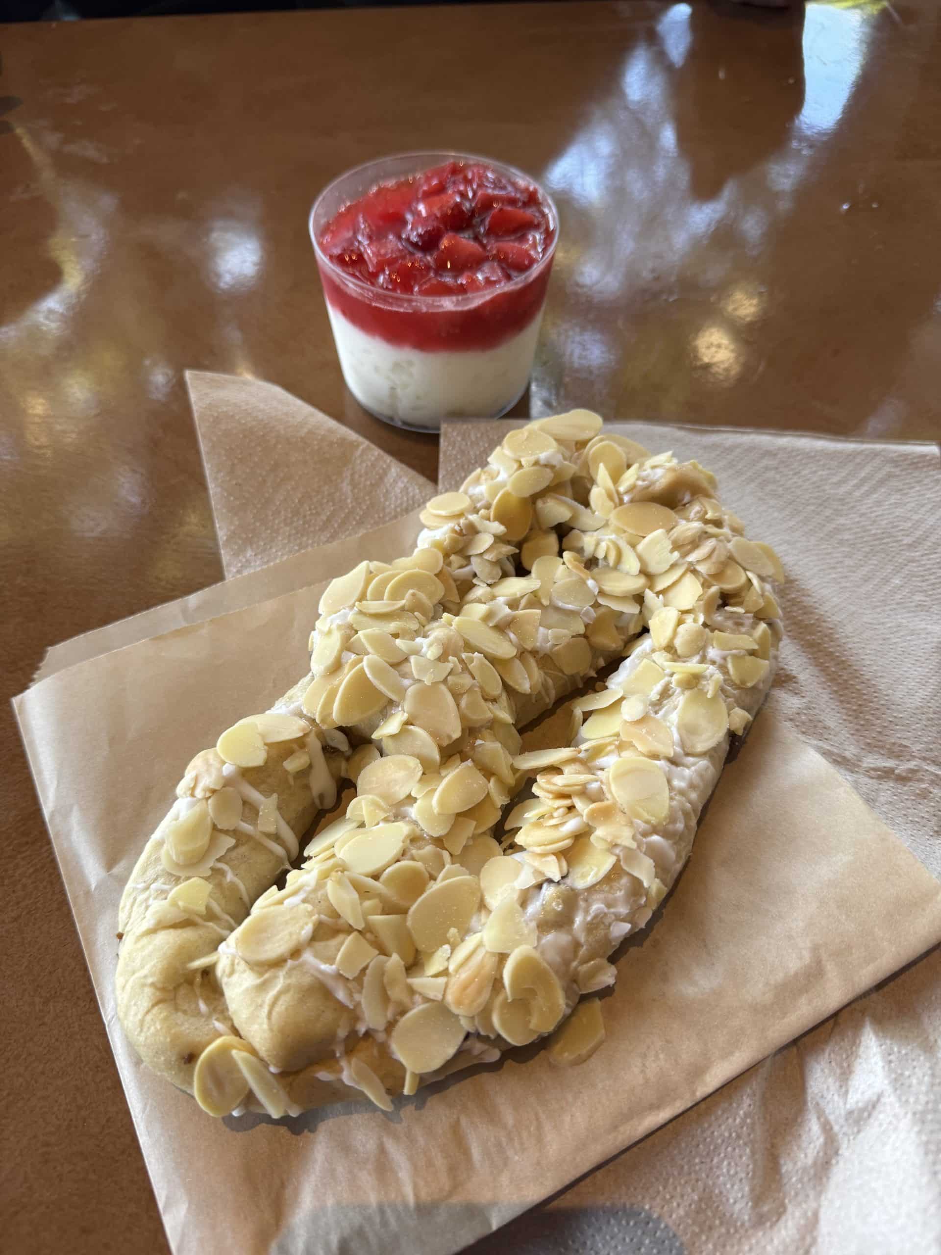 sweet almond pretzel from Norway in Epcot
