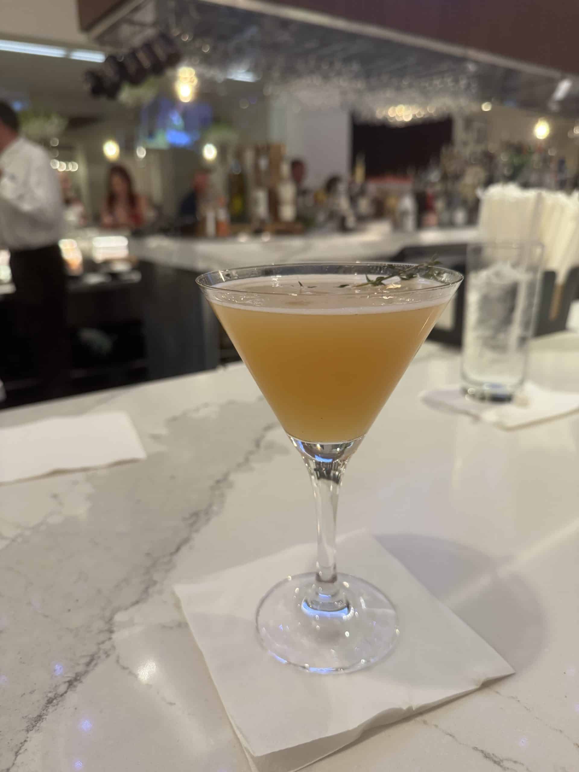 martini from the Steakhouse 75 bar at the Contemporary Resort