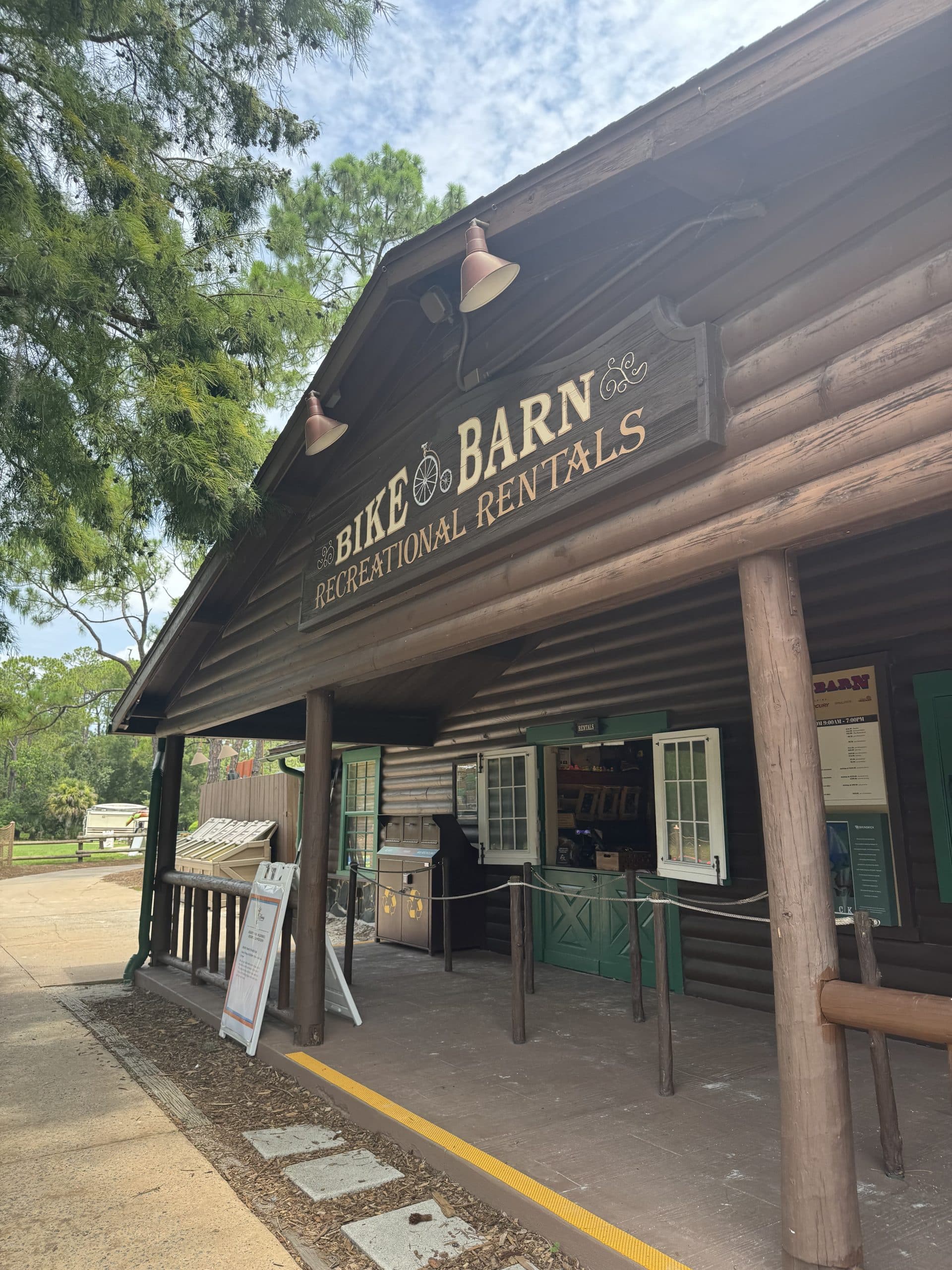 bike, kayak, and canoe rentals at Fort Wilderness