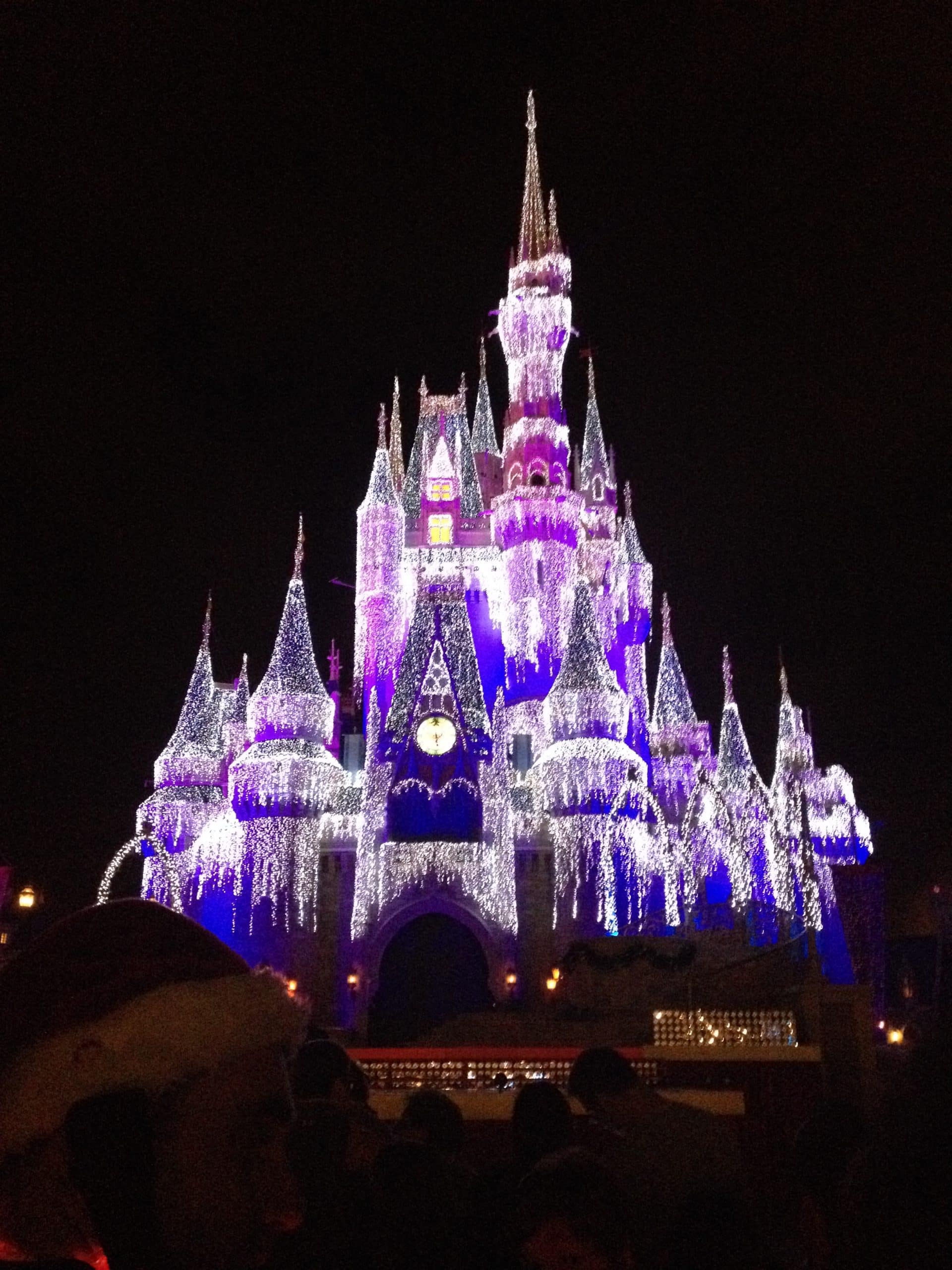 Christmas Lights on Cinderella Castle