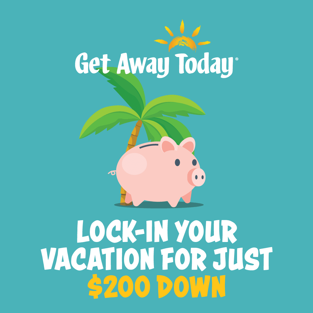 Get Away Today Lock-in Your Vacation For Just $200 Down promotional offer. Use code HIDDENGEMS for $10 off Disney World Vacation Packages